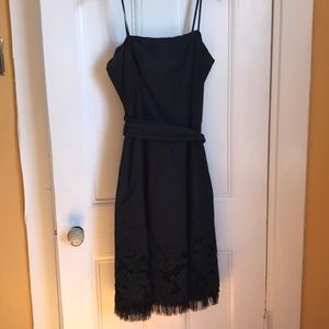 Strapless black BCBG dress , size 10,